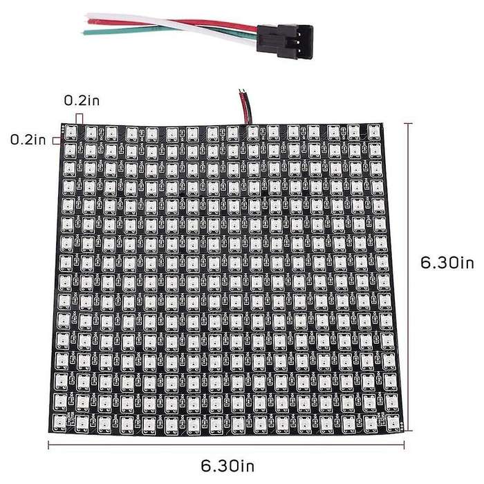 WS2812B Led Strip 16X16 Digital Panel WS2812 Individually Addressable Module Light SP110E Bluetooth