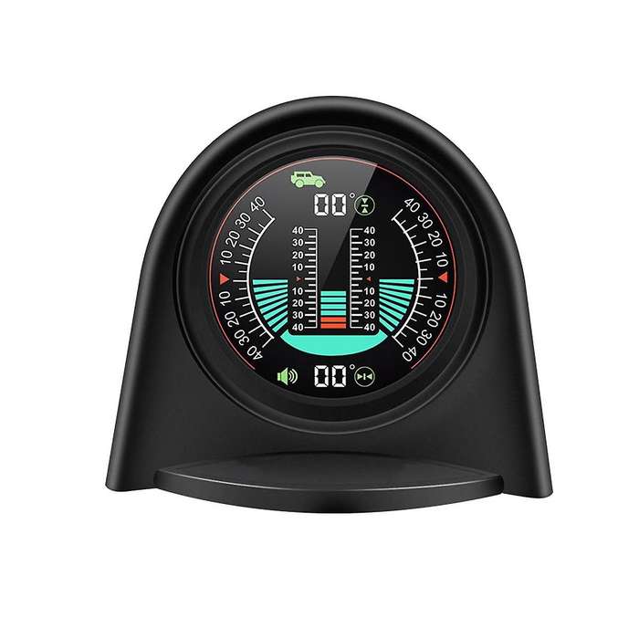 X94 Car Hud Digital Inclinometer Clinometer 4x4gps Off-road Auto Pitch Roll Angle Smart Slope Meter