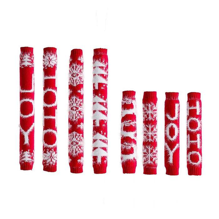 Xmas Refrigerator Handle Covers Decors Christmas Microwave Handle Protectors Sets Decorations for Ki