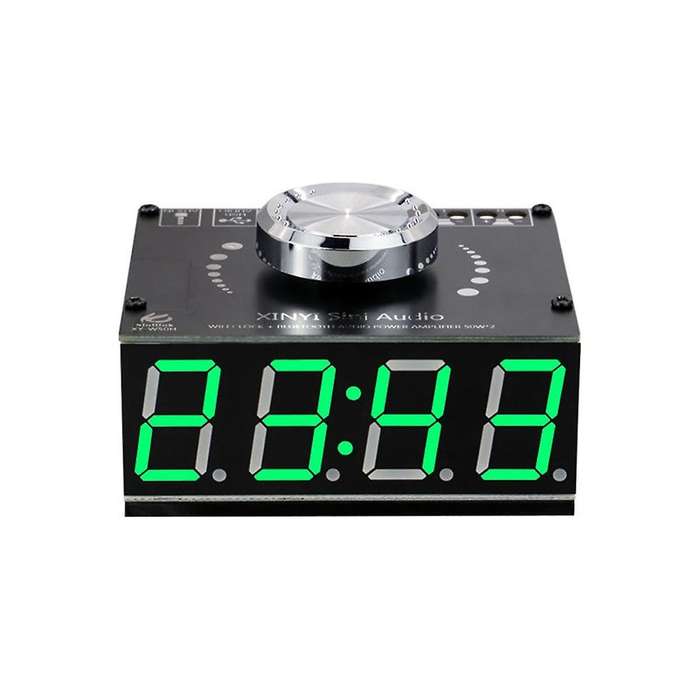 Xy-w50h Hifi Level 50wx2 Stereo Bluetooth Digital Amplifier Module with Wifi Timing Clock Bt5.0 Aud