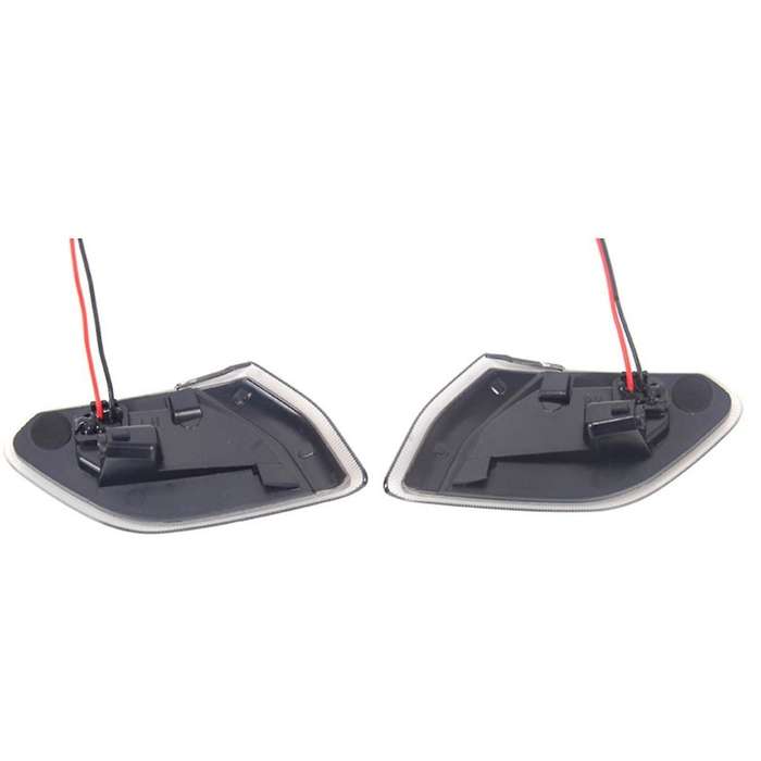 Yellow Led Front Side Marker Light Turn Signal Lamp Round Eyebrow Side Lamp for JL 2018+