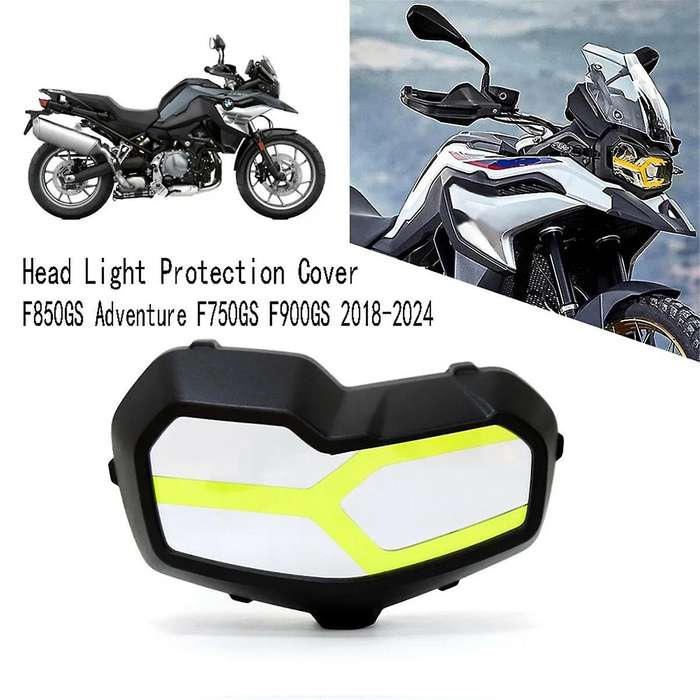 Yellow Headlight Protector for F850GS Adventure F750GS F900GS 2018-2024 Head Light Transparent Prot
