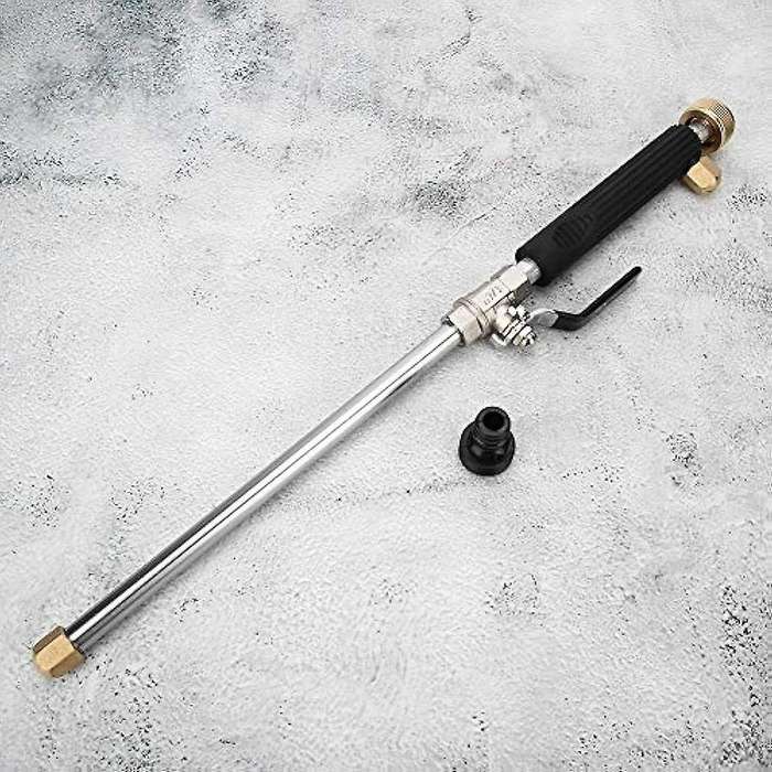 Yellow Garden Hose Power Washer Upgraded Nozzle, High Pressure Water Tool, Equipped with 2 Different