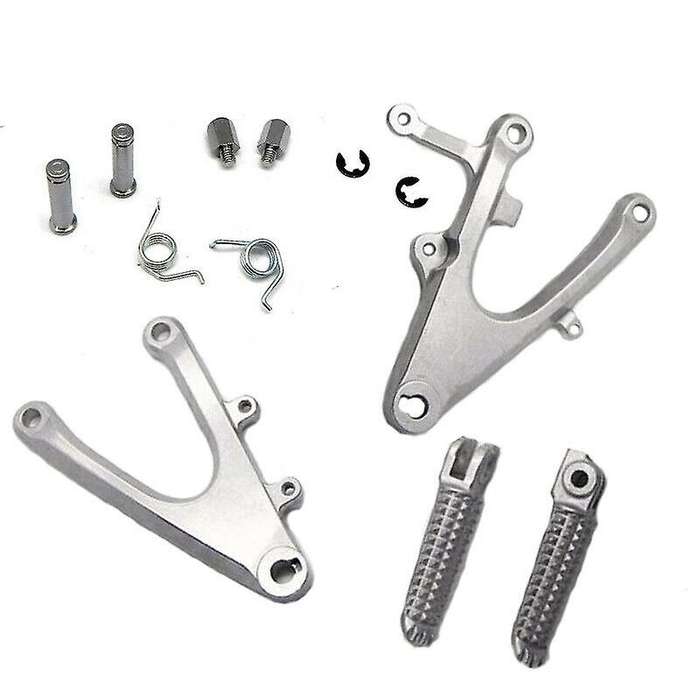 YZF-R1 Silver Front Foot Pegs Footrest for YZF R1 2004 2005 2006