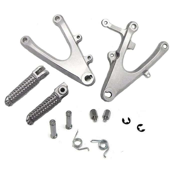 YZF-R1 Silver Front Foot Pegs Footrest for YZF R1 2004 2005 2006