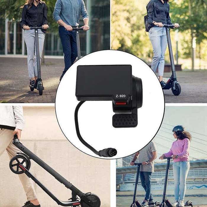 Z-920 LCD Display Dashboard 6 Pin with Accelerator Handle for Electric Scooter Replacement Accessori