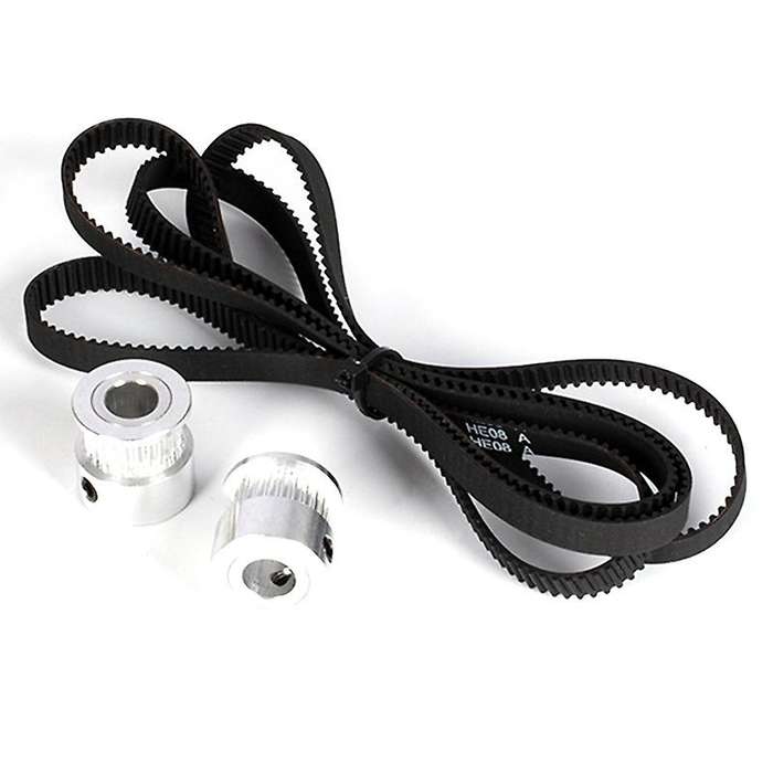 Z-axis Gt2 Timing Belt Pulley Kit 24-tooth Synchronous Wheeland 1210mm Belt for X5sa-400/x5sa -400p