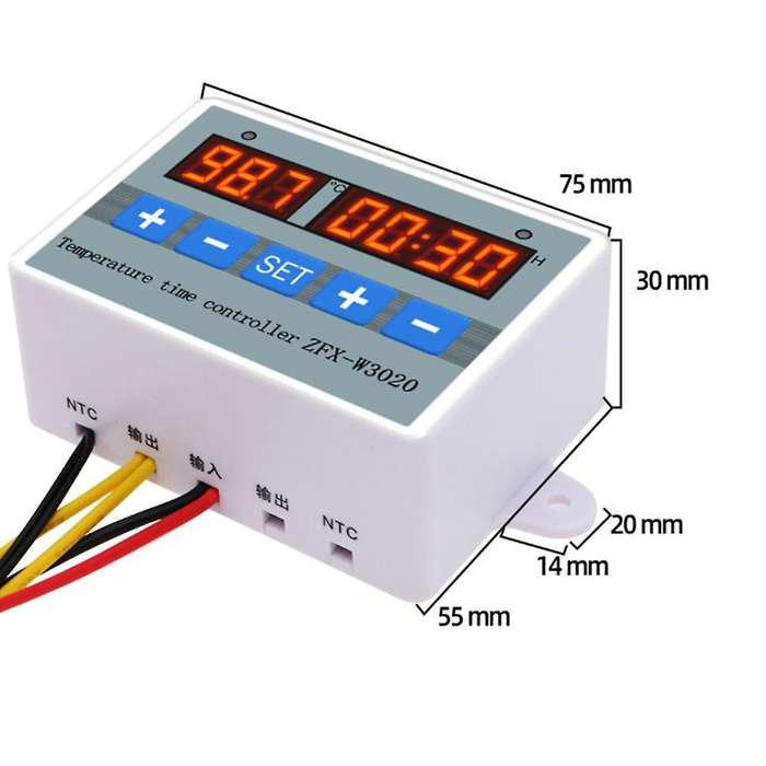 ZFX-W3020 Digital Intelligent Temperature Time Controller Thermostat Timer Switch Module -55-110 Cel