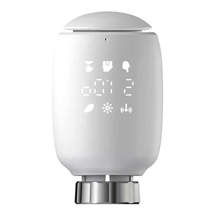 Zigbee Smart TRV Programmable Thermostatic Radiator Valve App Remote Temperature Controller Alexa fo