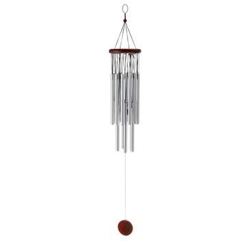 18/27 Tubes Hanging Wind Chimes Wood Metal for Home Yard Garden Decoration Gift (TYPE: 2)