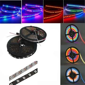 5M WS2812B 5050 RGB Non-Waterproof 300 LED Strip Light Dream Color Changi... (SHELL COLOR: WHITEPCB)