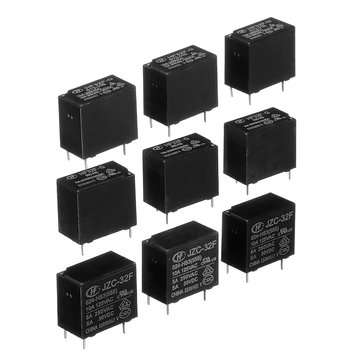 5Pcs HF32F-JZC-32F- 005 012 024-HS3 Relay Module 10A 4Pin (VOLTAGE: 5V)