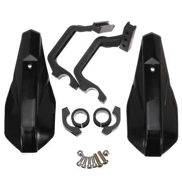 7/8inch 22mm Motorcycle Brush Handlebar Hand Guards Mount Kit Dirt Bike Motocross (COLOR.: BLACK)