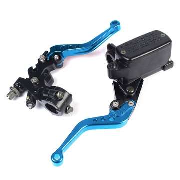 7/8inch 22mm Motorcycle Hydraulic Brake Clutch Lever Handlebar Master Cylinder Alu... (COLOR.: BLUE)