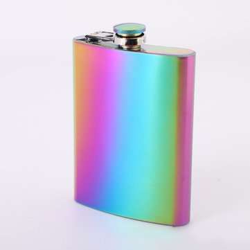 7OZ/8OZ Stainless Steel Hip Flask Liquor Whiskey Alcohol Pocket Bottles Winebottle... (TYPE: K10PRO)