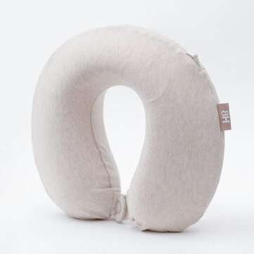 8H Original 8H U Shaped Memory Foam Neck Protective Waist Pillow Antibacterial Po... (COLOR.: BEIGE)