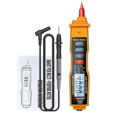 ANENG A3003 Digital Pen Multimeter Professional 4000 Counts Smart Meter with NCV ... (COLOR: YELLOW)