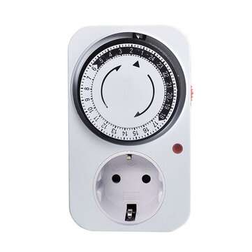 Bakeey 3600W Timing Socket Kitchen Socket 24-hour Cycle Switch Automatic Power-off... (PLUG: EUPLUG)