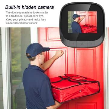 Bakeey DD3 2.4" Smart Doorbell IR Night Vision Door Peephole Camera Photo Recording Digital Display