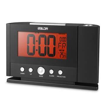 Baldr Digital Alarm Clock 180 Degree Rotation Time Projection Snooze Function T... (ADAPTOR: EUPLUG)
