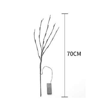 Battery Powered Simulation Branch Night Light Bedside Table Lamp Bedroom Desk Home Decoration Christ