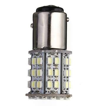 BAY15D 1157 White Car Tail Stop Brake Light Lamp 64 SMD LED Bulb