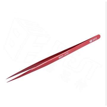 BEST BST-11C Color tweezer Plating Color 302 Material Special Tip Clamp Anti-acid Anti-Magnetic Plus