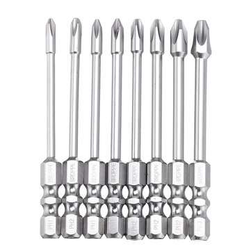 BROPPE 10Pcs 75mm Length Impact Phillips Screwdriver Bit High Torq... (DIAMETER: 6.35MM | TYPE: K10)