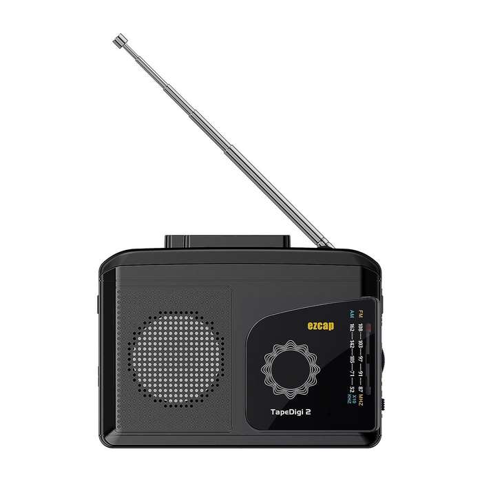 Ezcap 246 TapeDigi 2 Portable USB Cassette Tape Converter Player Support AM / FM Radio