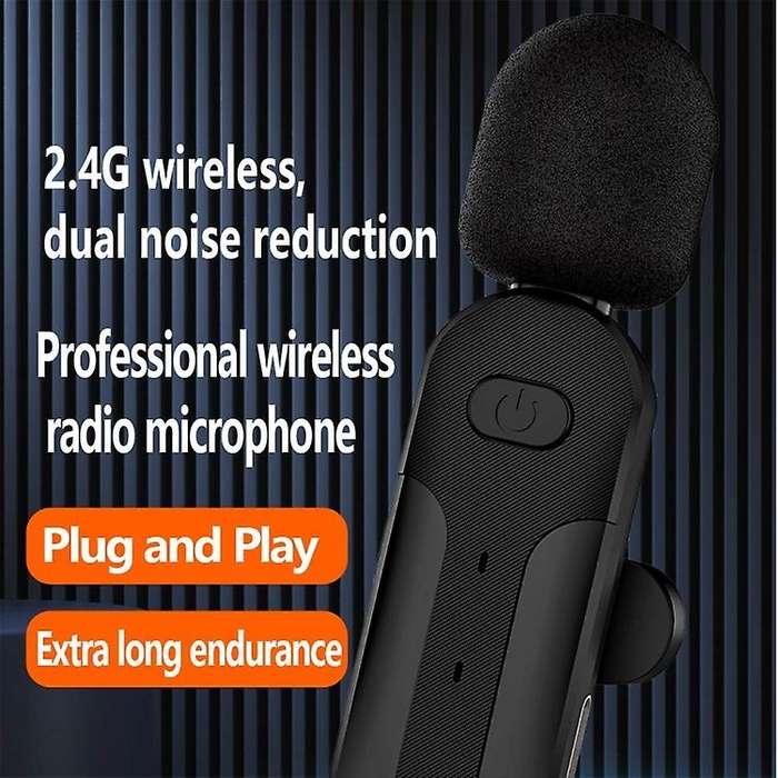 3.5mm Wireless Lavalier Multifunctional Microphone with Bluetooth Expansion(Black)