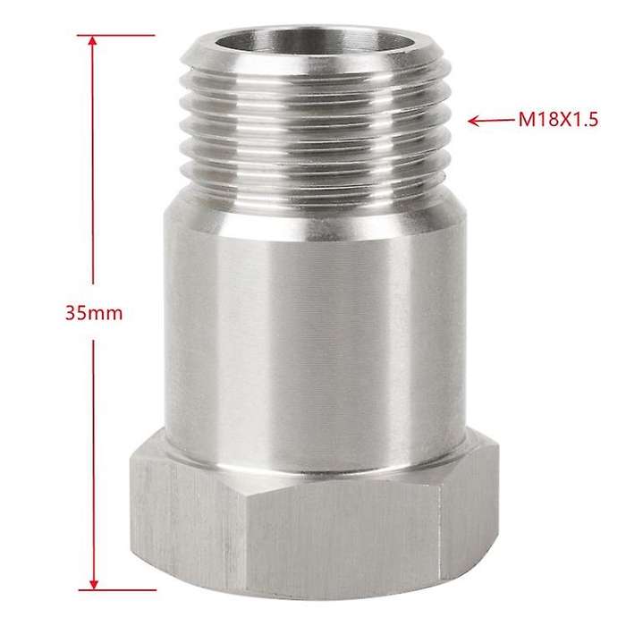 2 PCS Car Oxygen Sensor Adapter Extended Joint M18x1.5