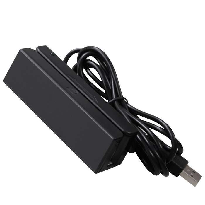 Universal Magnetic Card Reader MSR100 Stripe USB 3 Tracks Strip for Swipe Bar Code Reader From US...