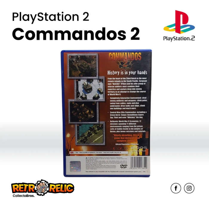 Commandos 2: Men of Courage PlayStation Two (PS2) videogame
