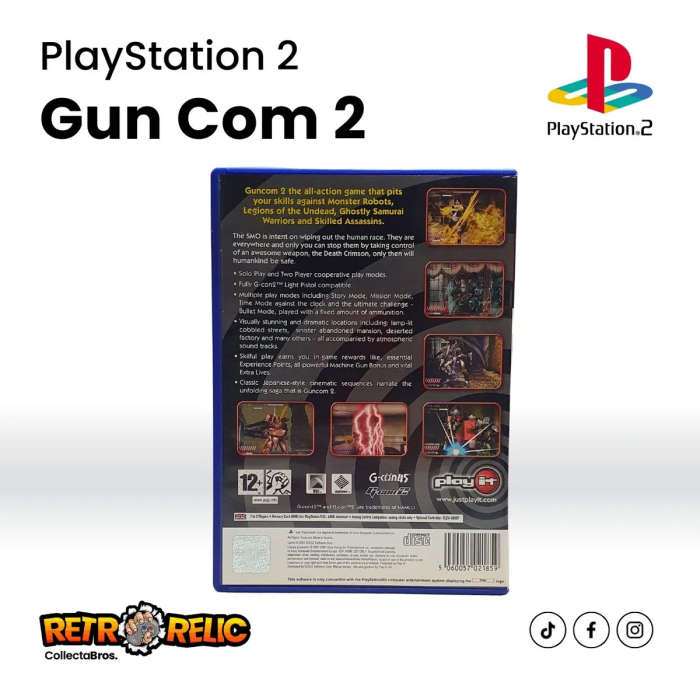 Guncom 2 (PS2) videogame Blue Disc - Pre-Owned