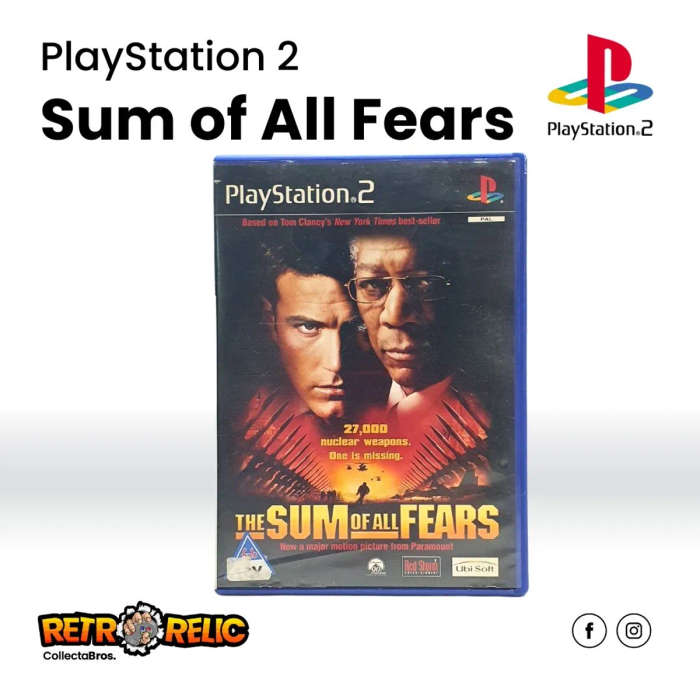 PlayStation Two  The Sum of All Fears PS2 Videogame (Blue Disc) - Pre-Owned