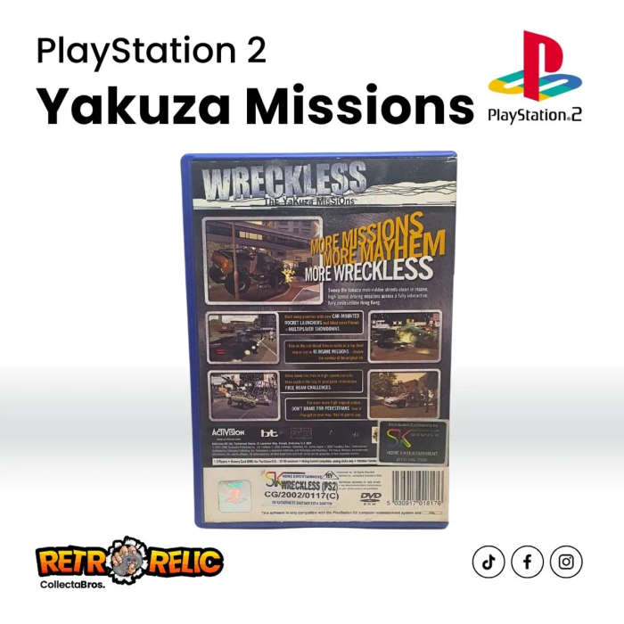 Wreckless: The Yakuza Missions (PS2) videogame - Pre-Owned