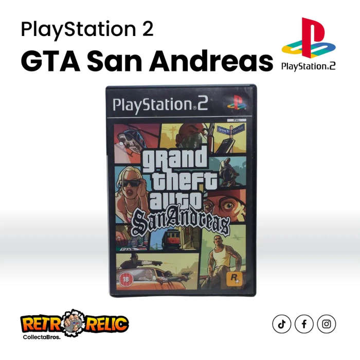 Grand Theft Auto: San Andreas PlayStation Two (PS2) videogame - Pre-Owned