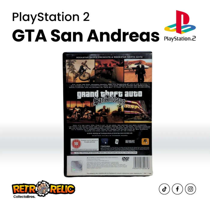Grand Theft Auto: San Andreas PlayStation Two (PS2) videogame - Pre-Owned