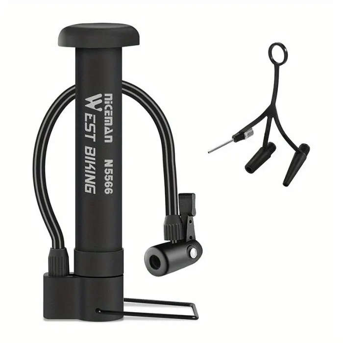 1-Pack Compact Portable Manual Bicycle Pump