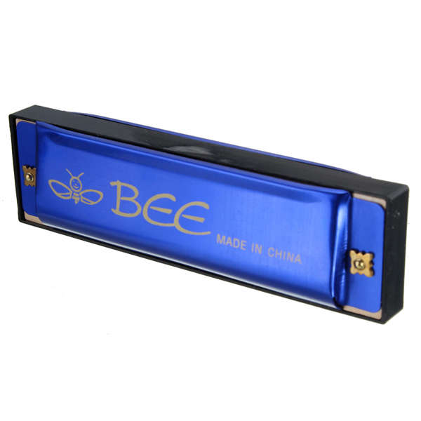 BEE 10 Holes 40 Tone C Key Harmonica Mouth Organ Musical Instrument Gift Toy 