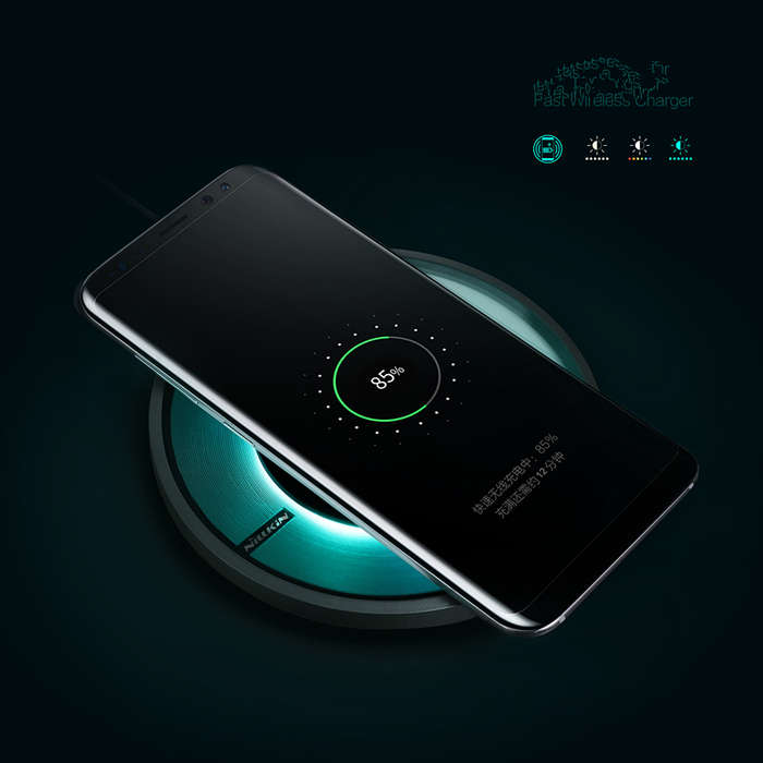 NILLKIN Magic Disk 4 Fast Qi Wireless Charger for Samsung Galaxy S8 S8 Plus S7 S7 Edge