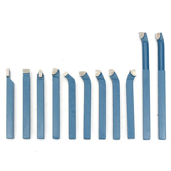 11pcs 8/10/12mm Carbide External Milling Cutting Turning Boring Tool Lathe Tool