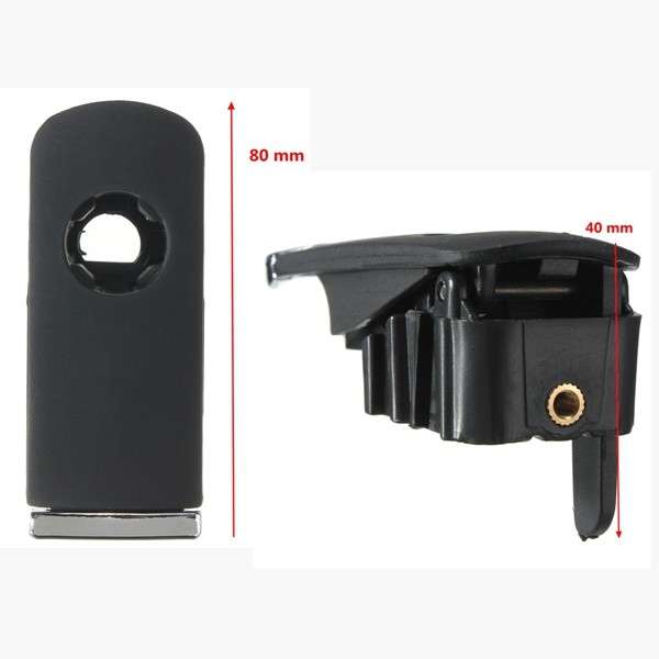 Chrome Glove Box Lock Lid Handle With Hole Dark Grey For Audi A4 8E B6 B7