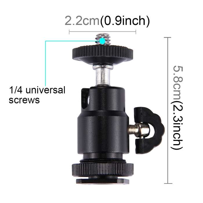 PULUZ PU211 Cold Shoe Tripod Head