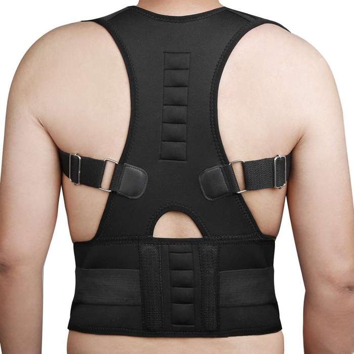 Adjustable Posture Hunchbacked Corrector Lumbar Back Support Brace Shoulder Band Belt