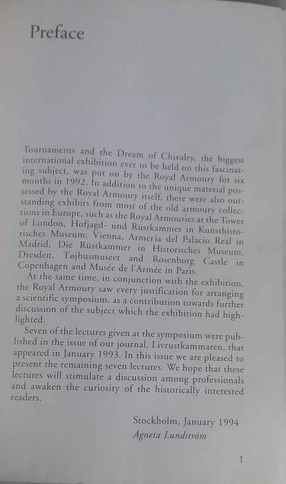 Livrustkammaren, journal of the Royal Armoury 1993