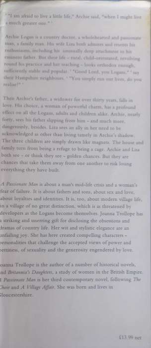 A passionate man by Joanna Trollope
