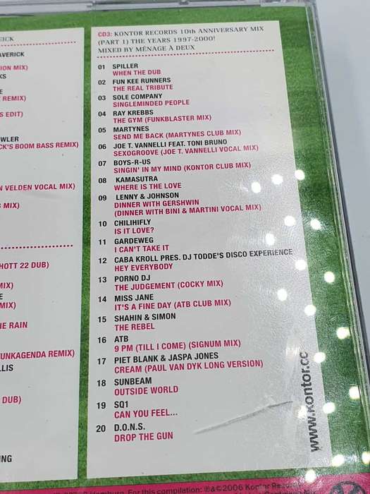 Kontor - Top Of The Clubs Volume 31 3Cd Import