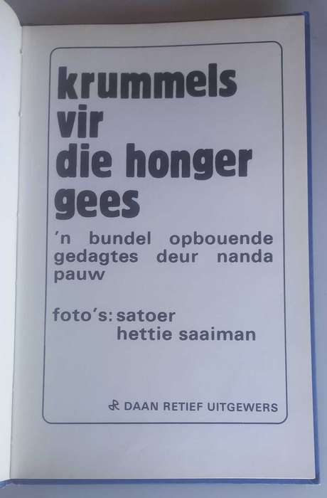 Krummels vir die honger gees deur Nanda Pauw
