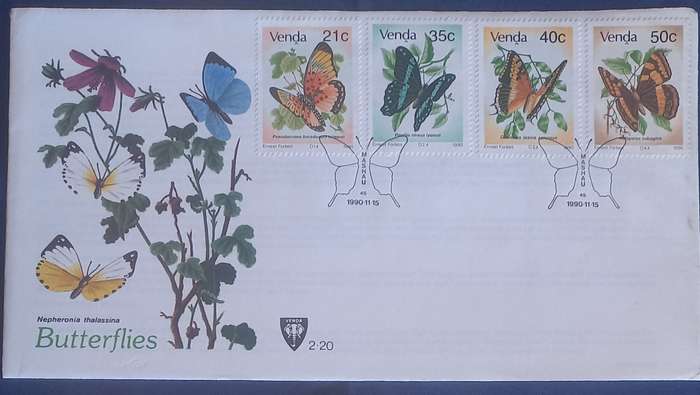 First day envelope - Butterflies Venda